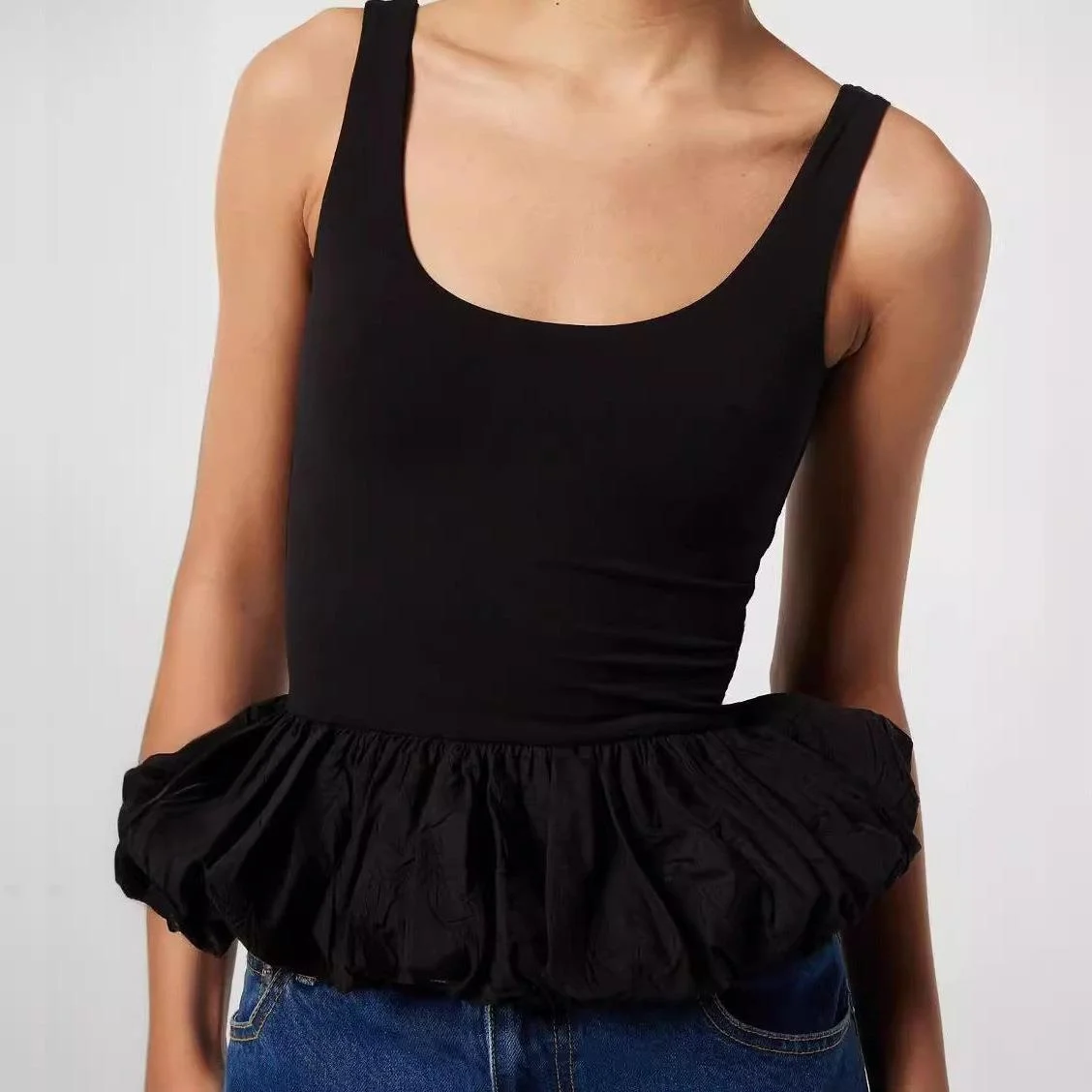 

Женская повседневная футболка с вышивкой Faion, жилет, тематический топ из полиэстера, удобный крой для s