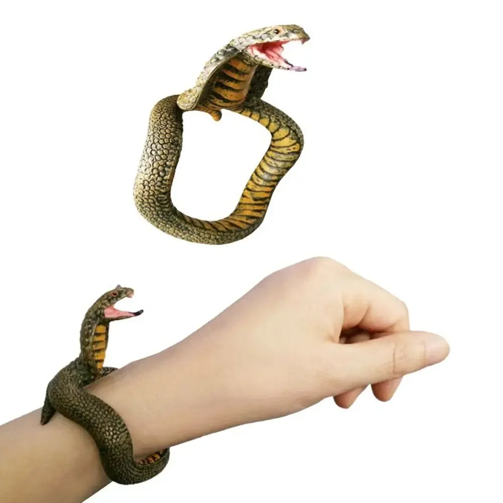 Simulation Snake Bracelet Python Cobra Realistic Snake Figure Bracelet Fun Prank Gift For Kids