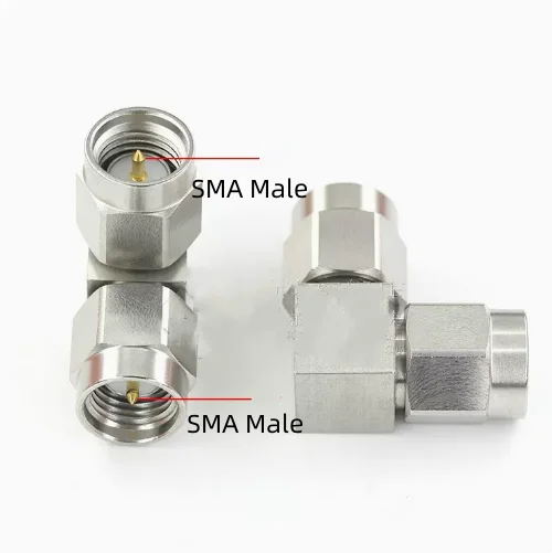 Adaptador de onda milímetro sma macho para sma adaptador fêmea conector de teste de aço inoxidável DC-18GHZ