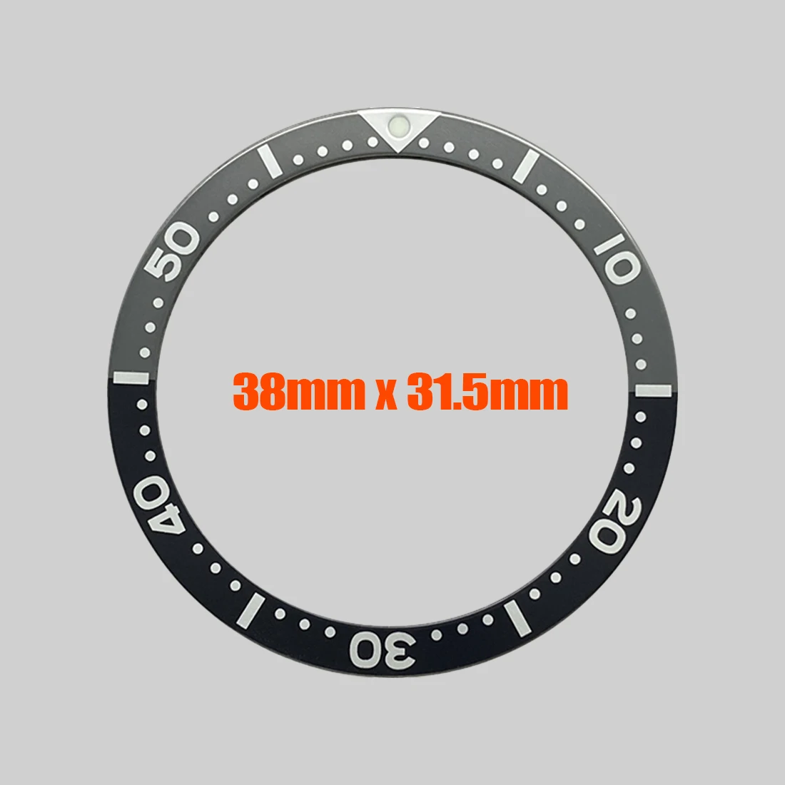 38mm Aluminium Bezel Insert SKX007 Bezel Ring Fit for Seiko SKX007 SKX009 SRPD Watch Case NH35 Case Flat Watch Bezel Ring