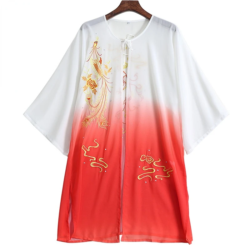 Traditional Chinese Clothing Wushu TaiChi KungFu Coat Tai Chi Uniforms Exercise Clothing Martial Arts Tops Wing Chun Blouse