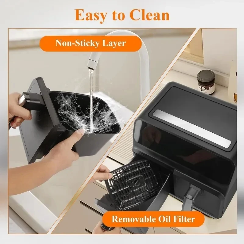 Chefrobot двойная фритюрница, двойная сетка, большая Нетоксичная