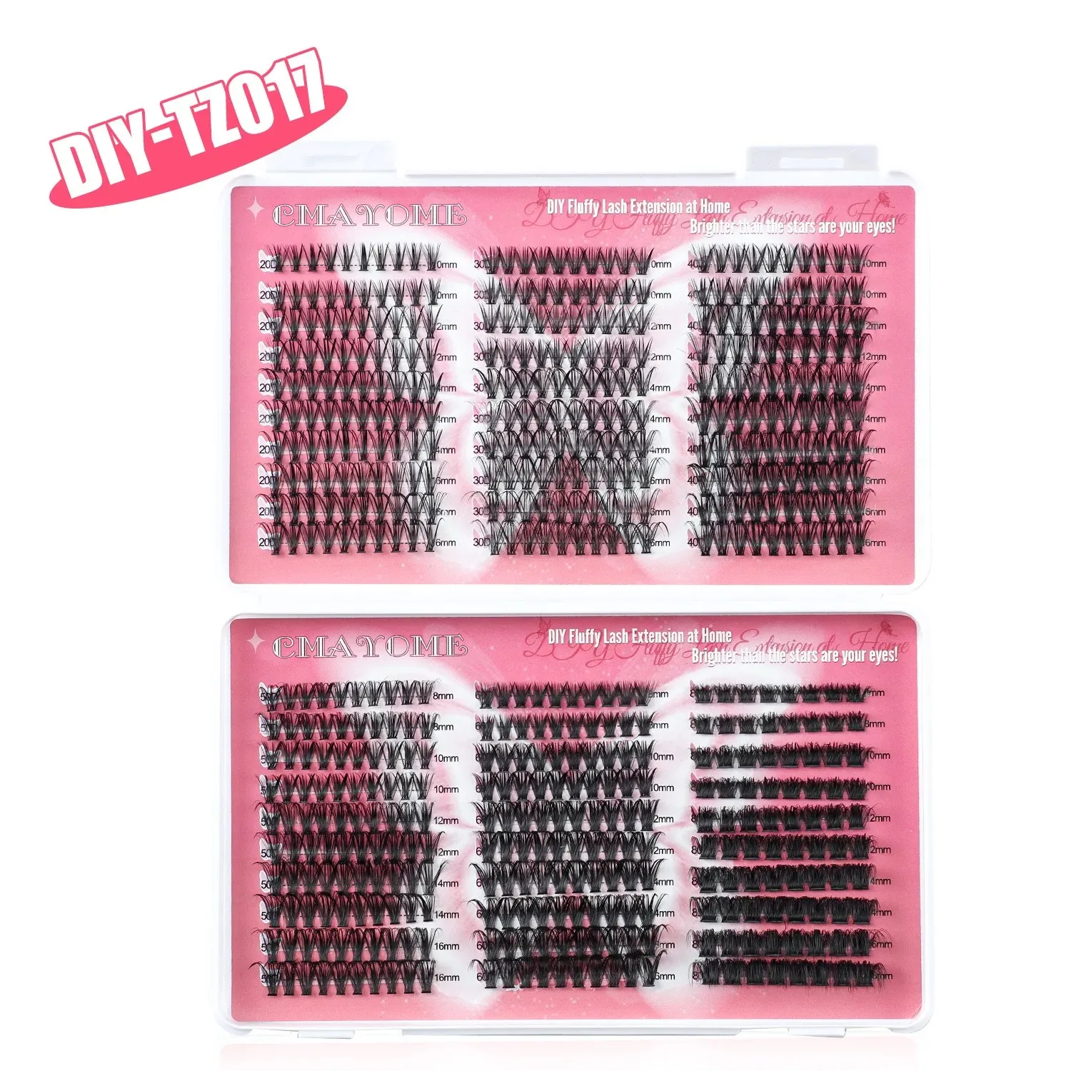 False Eyelash Set Segmented Single Cluster D Curvature Eyelashes For Eye Lashes Extension Makeup Tools