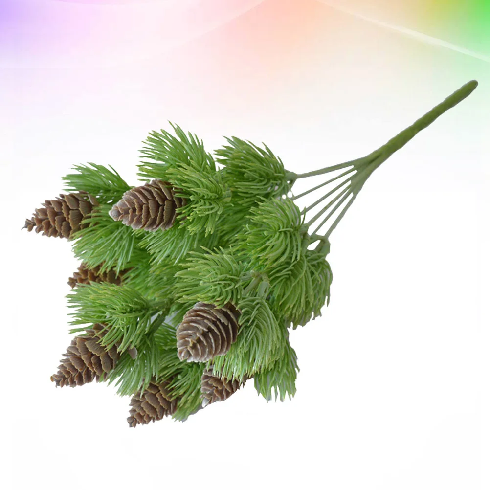 نبات اصطناعي واقعي جدار زهرة اصطناعية ديكور للمنزل مكتب فندق داخلي في الهواء الطلق شجيرة خضراء بلاستيكية صناعية السرو #1