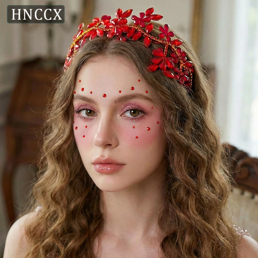 

HNCCX Модный блестящий обруч для волос со стразами, свадебный головной убор для невесты, аксессуары для волос, женские головные уборы для вечеринок и банкетов HP985