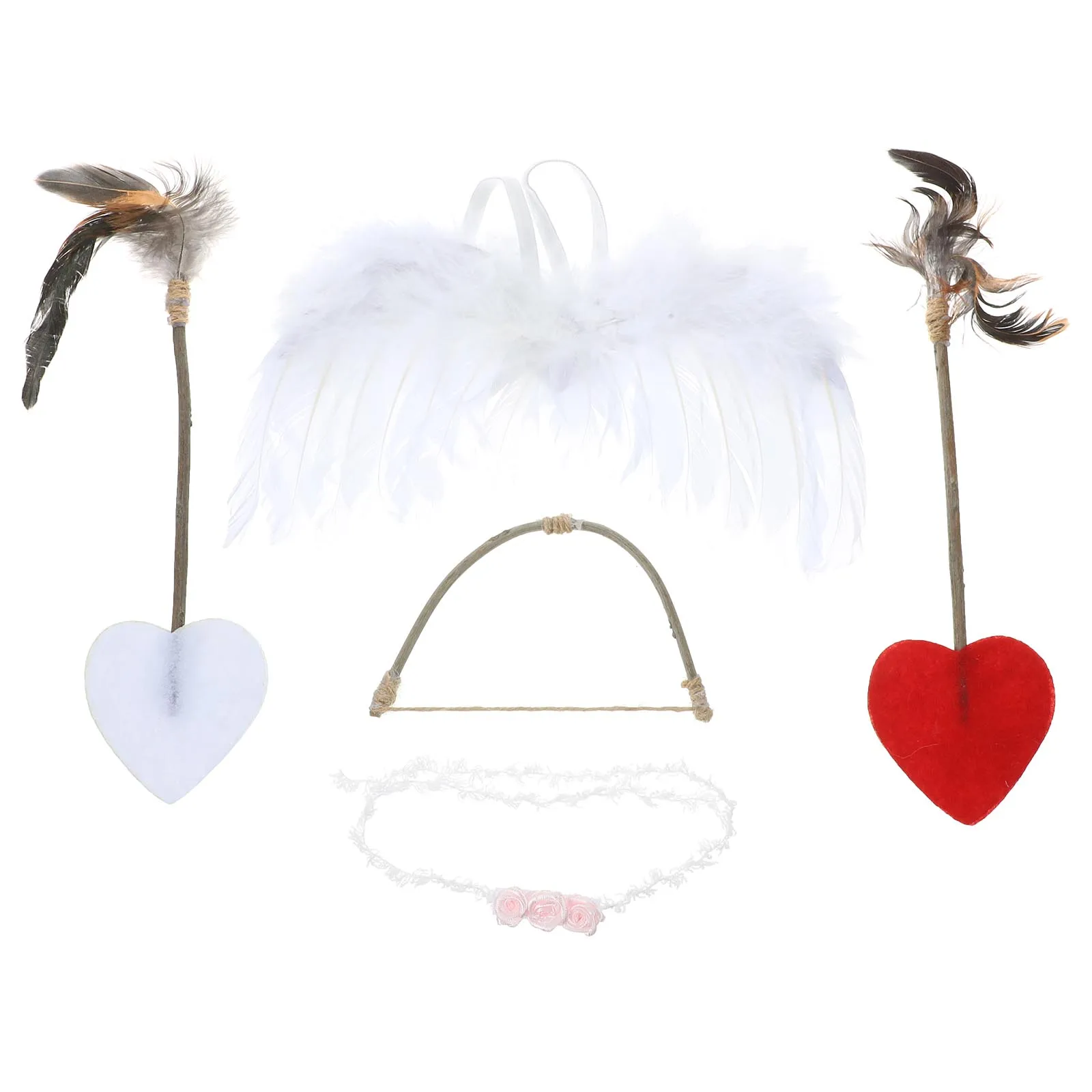 

1 set Angel Wings Baby Boy Photoshoot Costume Performing Props Wooden Wing Photo Props Safe Comfortable Reusable