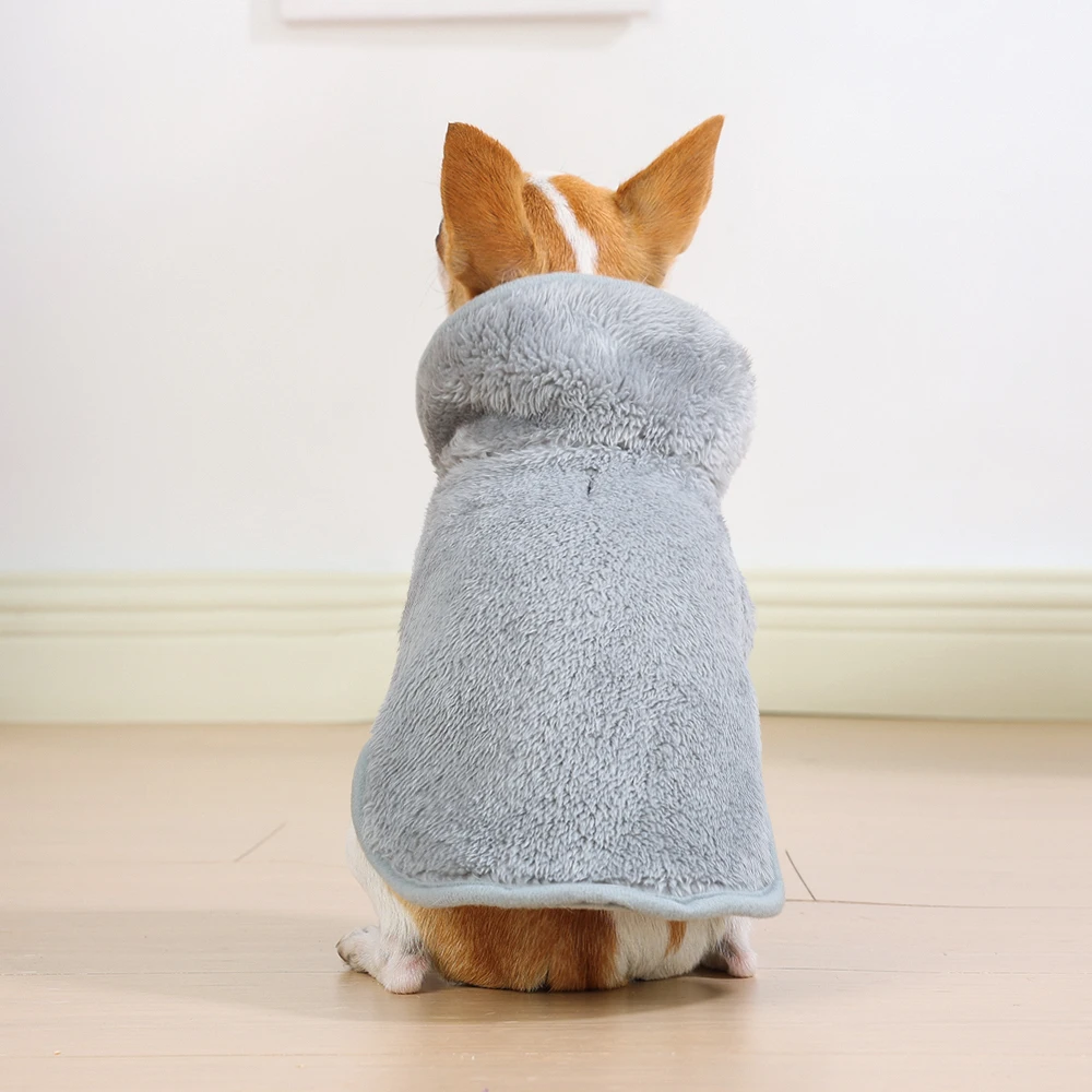 Wendejacke für große Hunde, warmer Fleece-Wintermantel, verstellbar, Stehkragen, Haustierweste, Hunde- und Katzenkleidung für Labrador Golden Retriever – Detail 5