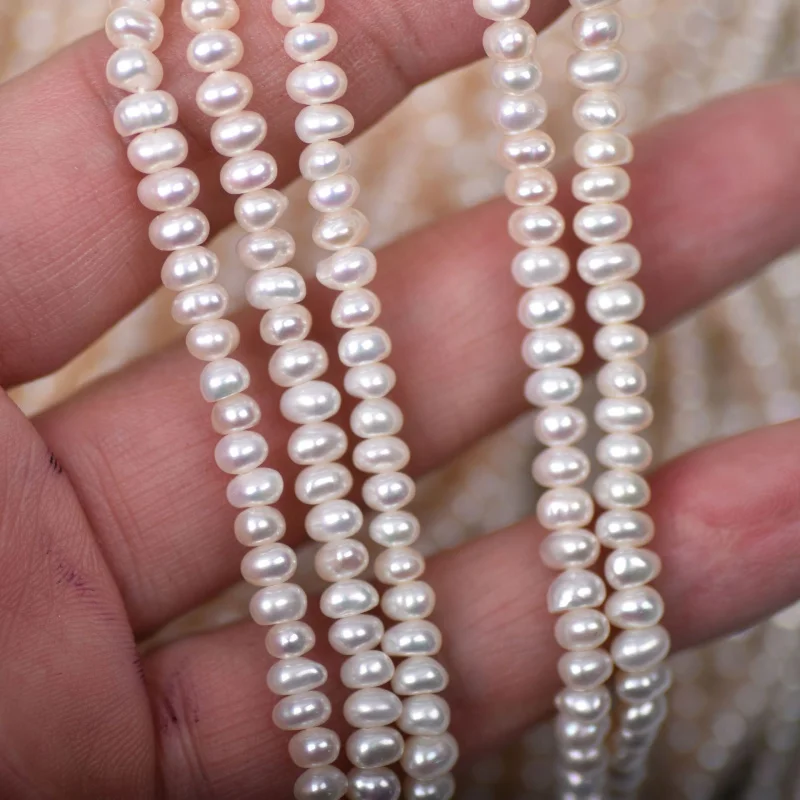 

Прямые поставки с фабрики, натуральный пресноводный жемчуг, белый прочный блеск, 4-5 мм, нерегулярные плоские бусины, аксессуары для ювелирных изделий своими руками, оптовая продажа
