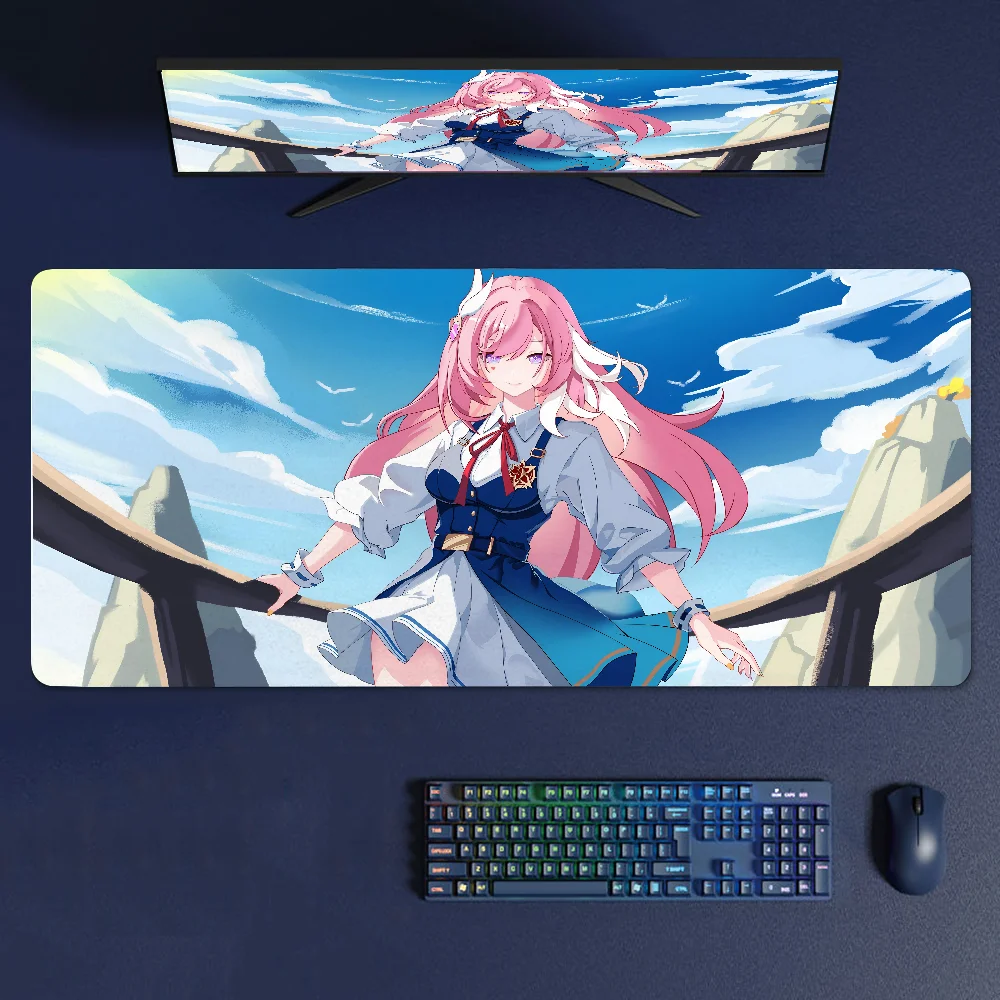 Elysia Honkai Impact 3rd Game Mousepad Large Gaming Mouse Pad LockEdge Thickened Computer Keyboard Table Desk Mat