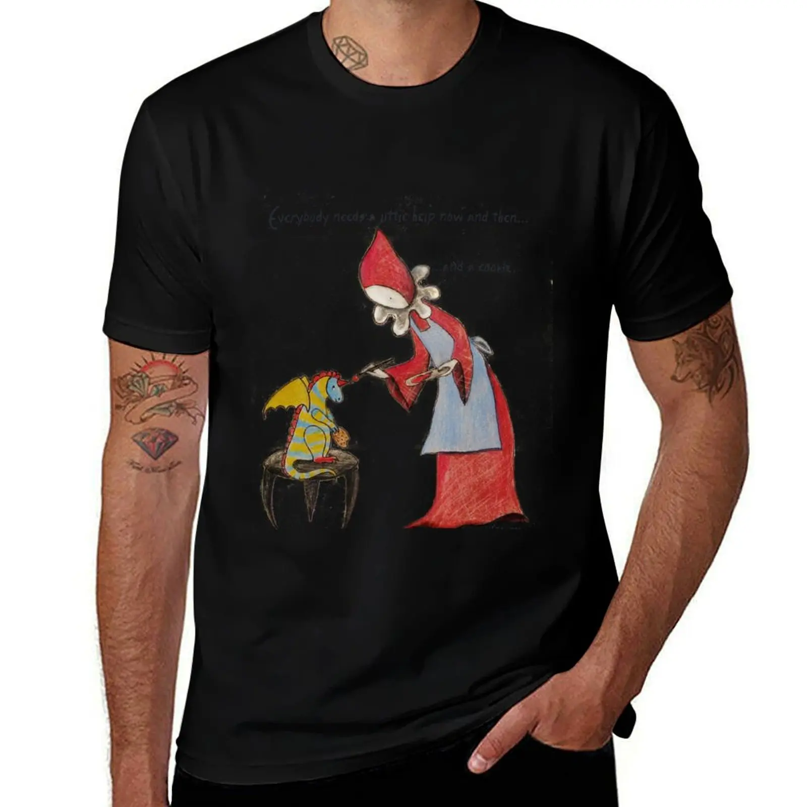 Everybody Needs a Little Help T-Shirt Work Short Sleeve Cotton Top