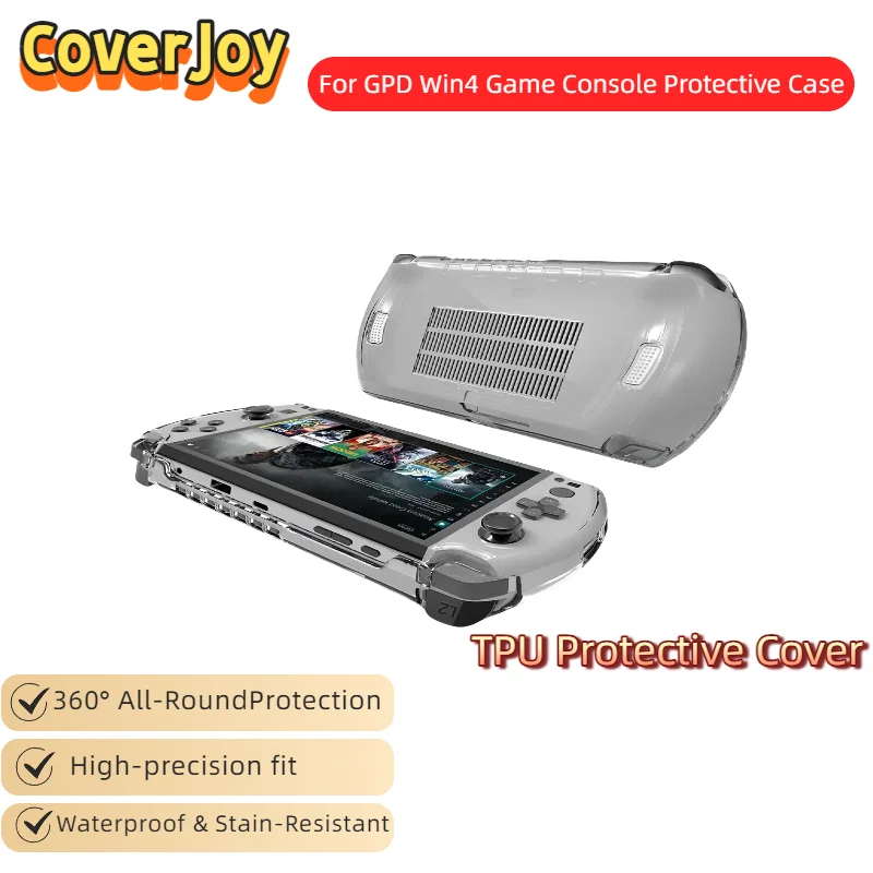 

CoverJoy для игровой консоли GPD Win4, защитный чехол из ТПУ, мягкий чехол из кожи, противоударный чехол, аксессуары для игровой консоли с защитой от падения