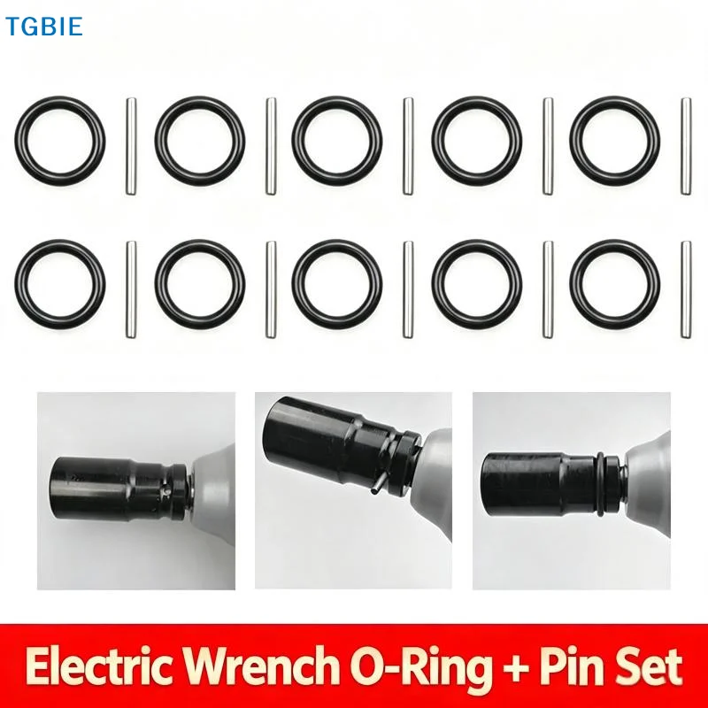 【TL】10PCS Power Tool Accessory Set (includes retaining pins, O-rings, a wrench washers) compatible with 1/2-inch impact sockets