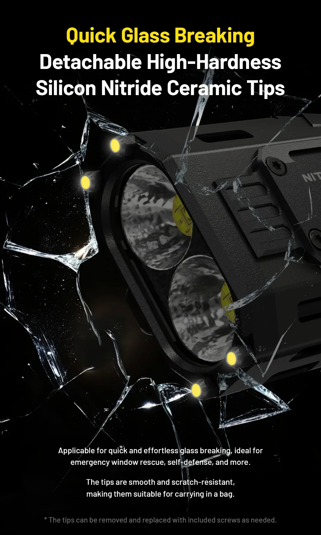 NITECORE EDC37 8000 lumens Strong light Ultimate Tactical EDC Flashlight