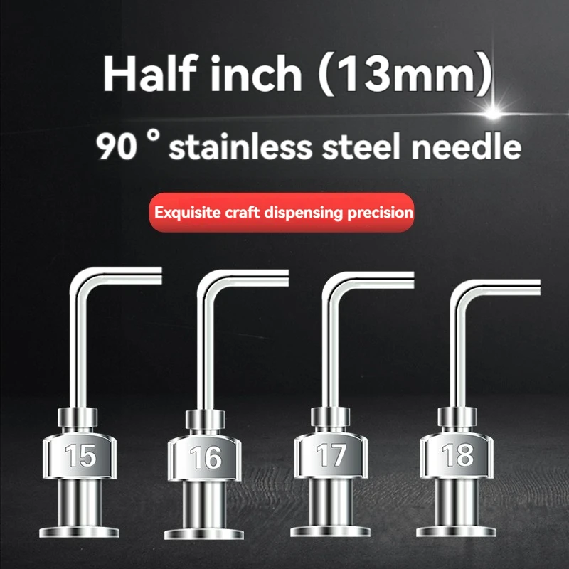 0.5-inch 90 degree bent metal dispensing needle stainless steel dispensing needle dispensing needle Dispenser accessories