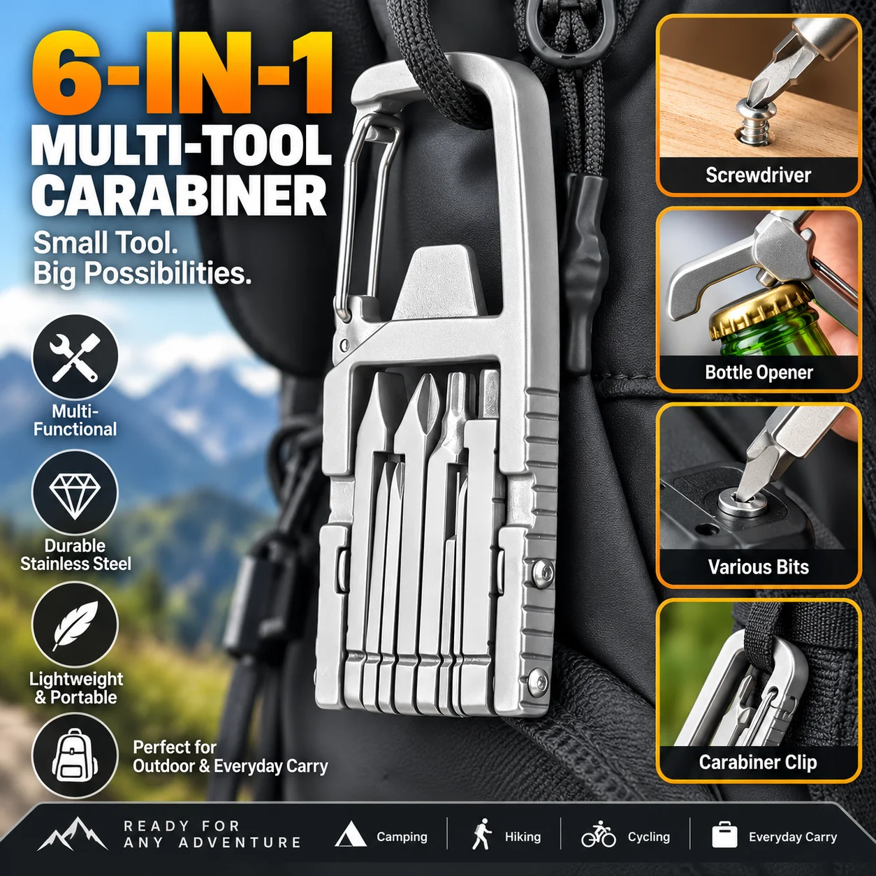 latest universal SIM card needle Universal card pick-up device Mobile phone holder Screwdriver Multifunctional camera tripod