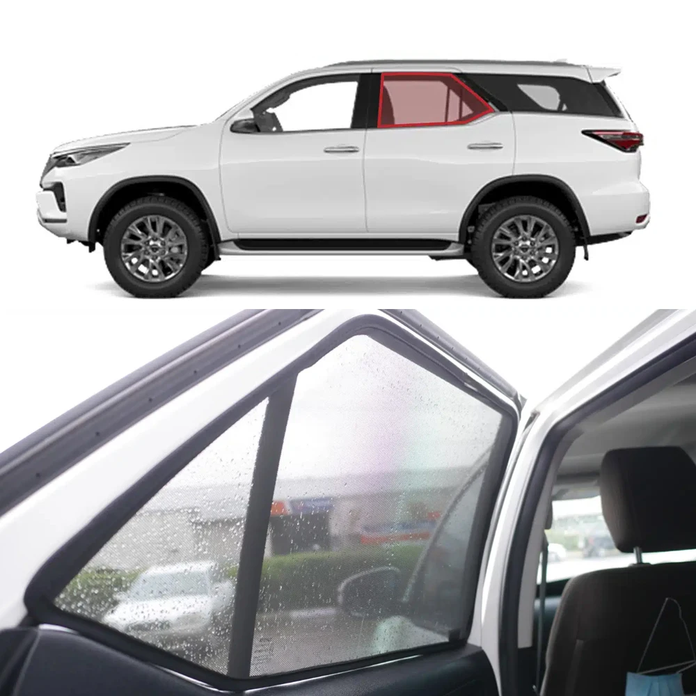 

For Toyota Fortuner SW4 2016-2024 Magnetic Car Sunshade Shield Front Windshield Curtain Rear Side Baby Window Sun Shade Visor