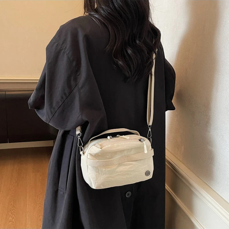 

Women Commuter Crossbody Bag Minimalist Japanese Style Shoulder Bag Large Capacity Mobile Phone Purse Female Lady Sling Handbag