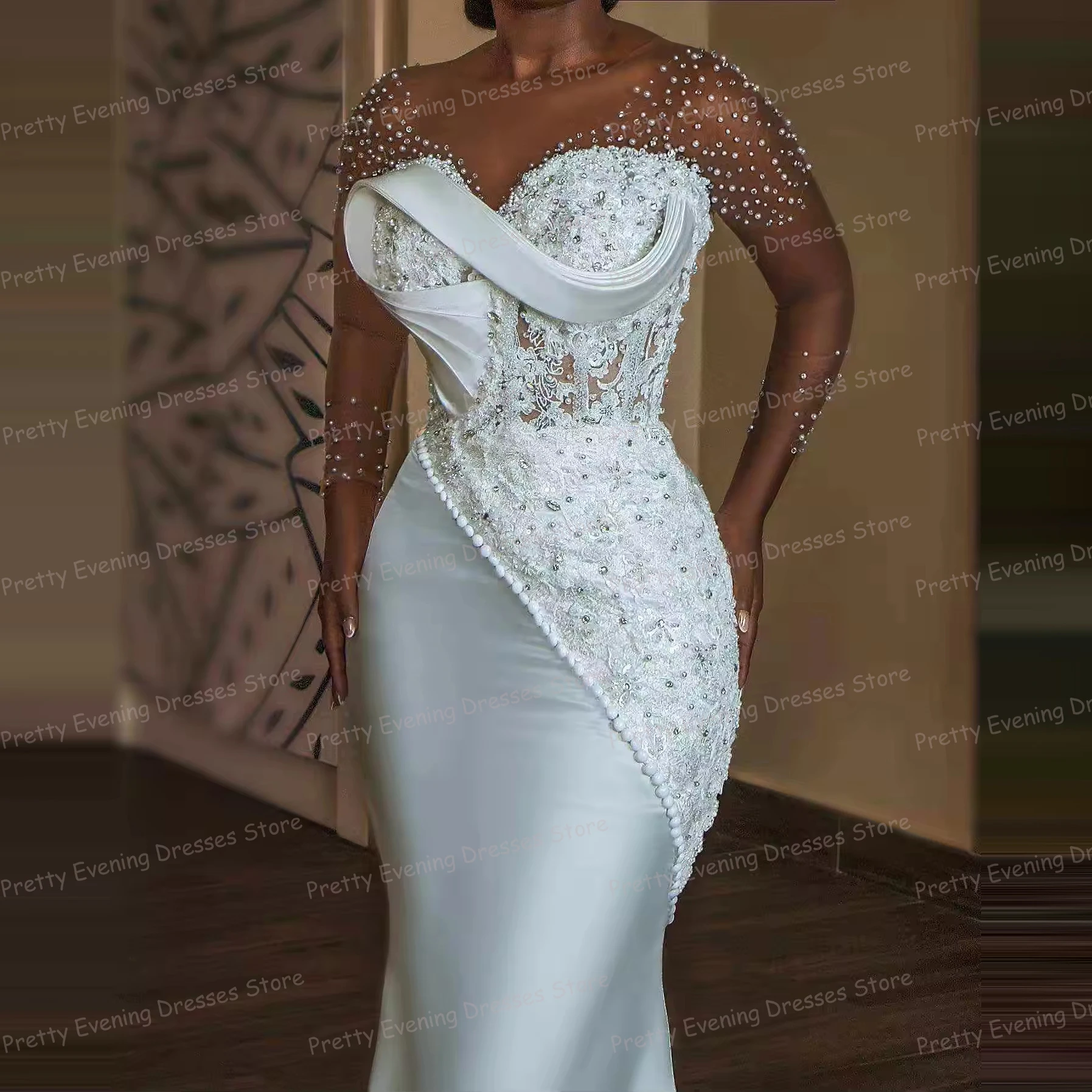 Sukienki wieczorowe syrenka na specjalne okazje 2026, damskie, z falbanami, suknie balowe syrenka, błyszczące, cekinowe, szyte na miarę, modne, vestidos de novia na przyjęcie.