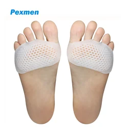 Pexmen 2Pcs Metatarsal Pads Ball of Foot Cushions Gel Forefoot Pad for Metatarsalgia Pain Relief Mortons Neuroma and Blisters