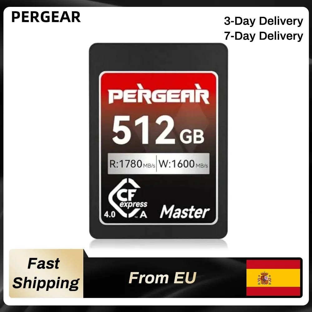 Scheda di memoria Pergear CFexpress 4.0 tipo A fino a 1780 MB/S Velocità di lettura USB 4.0 Raw 8K 30P Registrazione per fotocamera Sony
