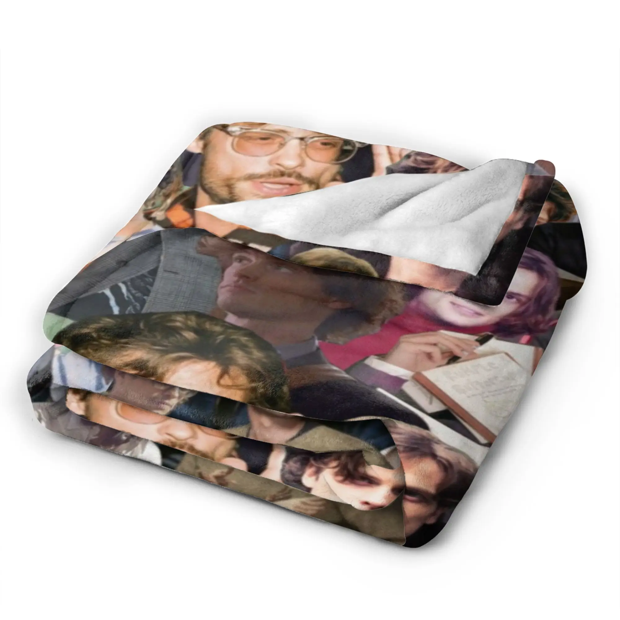 Matthew Gray Gubler Collage Plush Blanket Girls Boys  Flannel Throw Blanket For Bedroom Warm Soft Quality Bedspread Gift Idea
