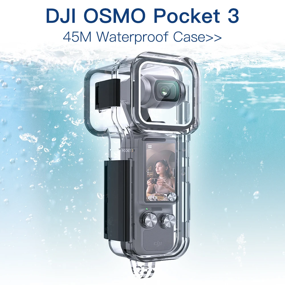 Waterproof Case For DJI OSMO Pocket 3 45M Underwater Diving Housing Cover For OSMO Pocket 3 Camera Protective Shell Accessories