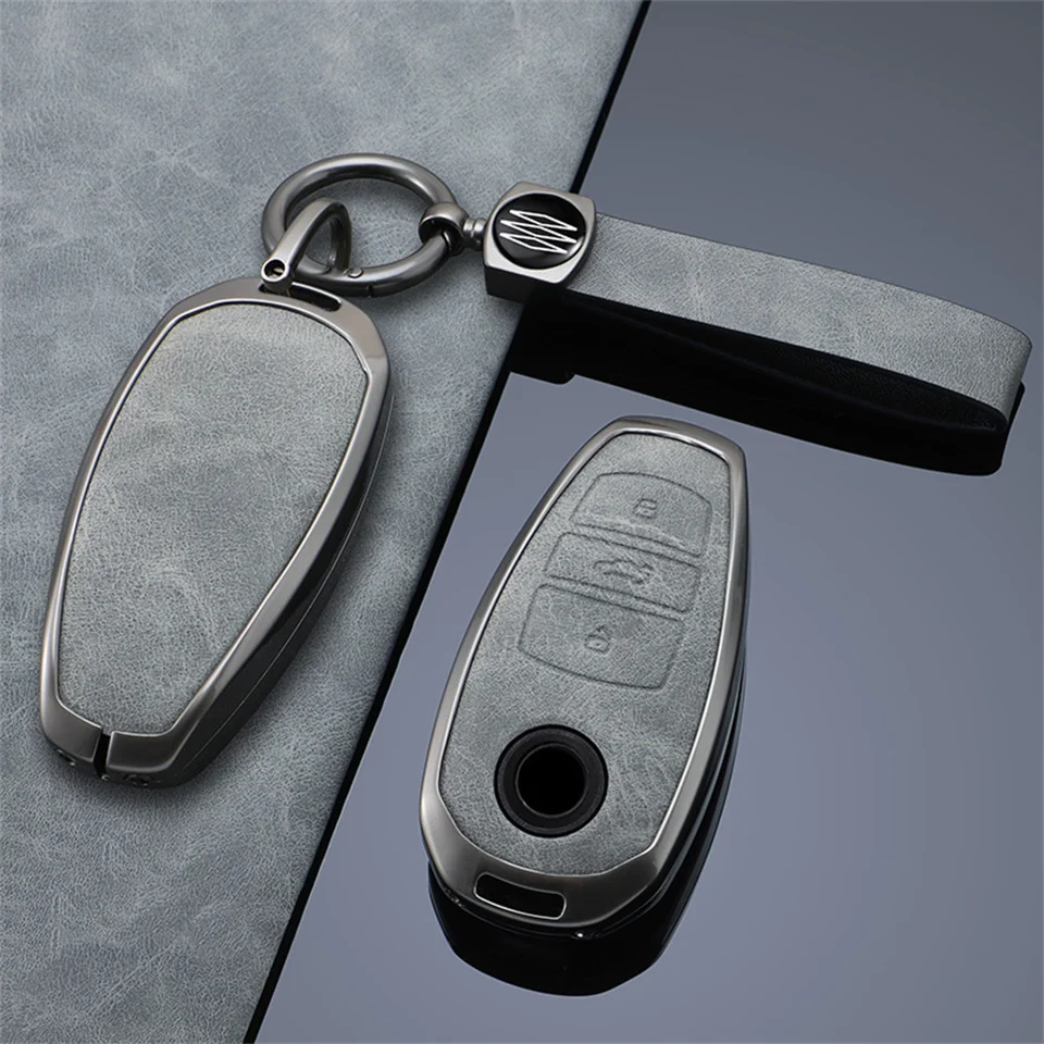 3Button Car Key Case Cover Key Bag for Vw Touareg Car Styling L2032 Keyless Entry Smart Accessories Keychain Car-Styling