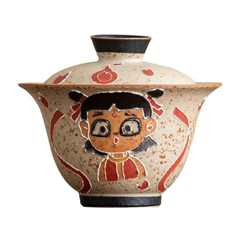 

Tea bowl with lid large Kung Fu tea making set