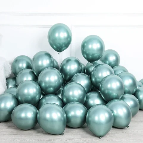 

114pcs Metallic Silver Green Mermaid Tail Balloon Garland Arch Set Globos Little Mermaid Theme Birthday Party Decoration Suppli