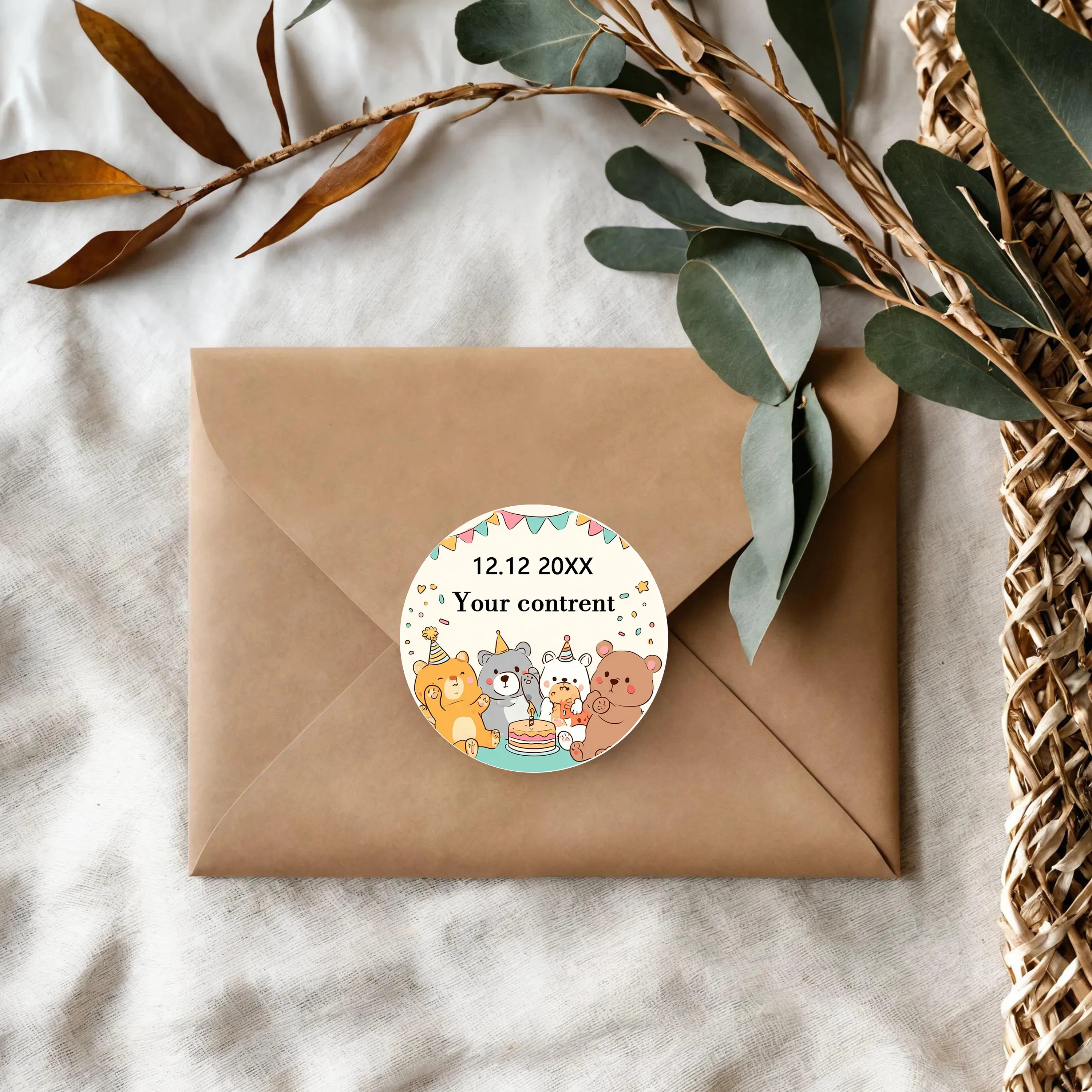 

90PCS Custom Personalized Name and Birthday Stickers (For Weddings, Baptisms, Parties & Gift Wrapping)