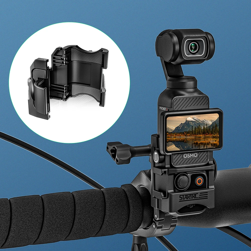 محول توسيع لـ DJI Osmo Pocket 3 حامل إطار متعدد الوظائف إطار حماية مع فتحة لولبية 1/4/حذاء بارد