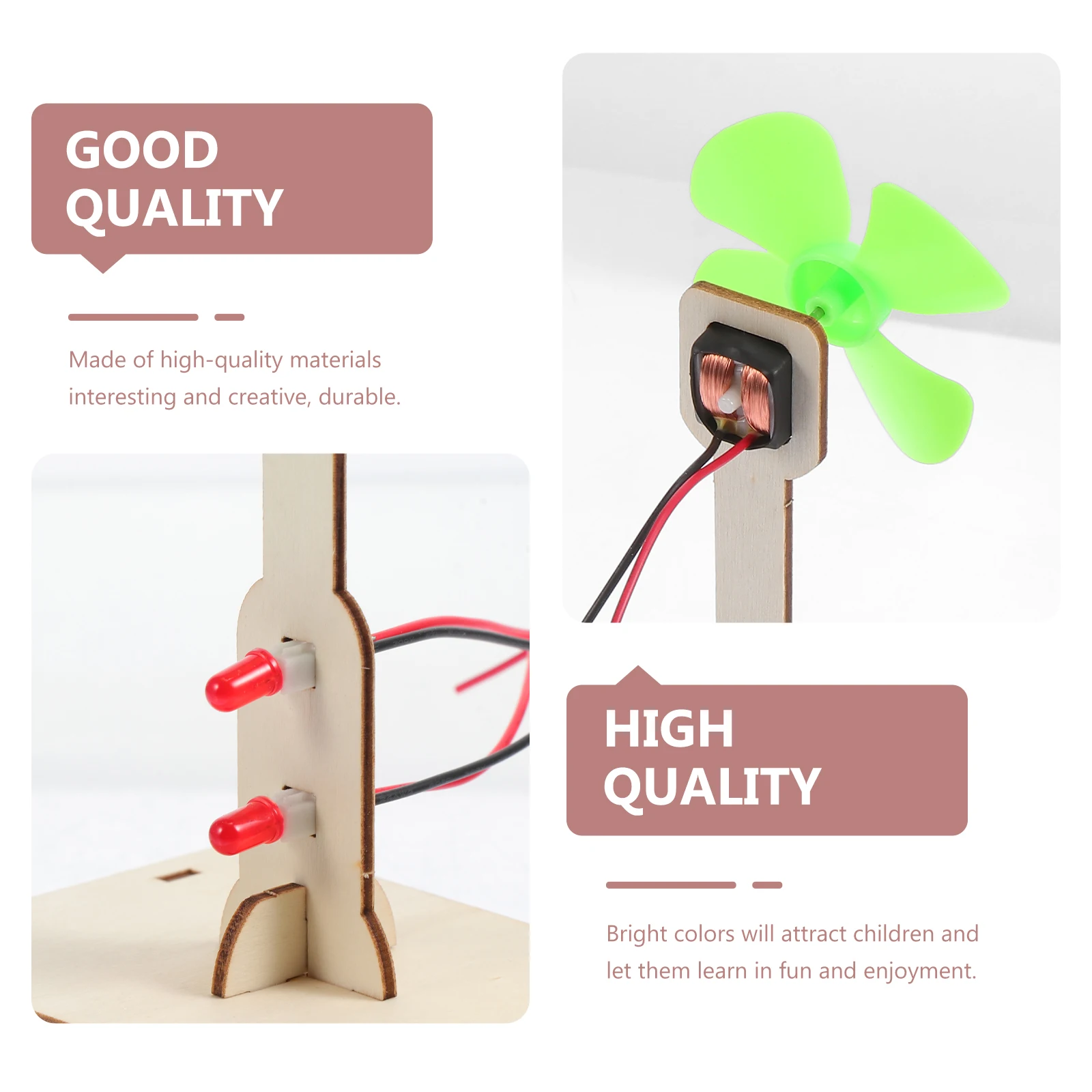

Wind Turbines Green Energy Science Kids Mini Kit Toys Diy Generator Model Hand Made Educational Practical Cognition Skills