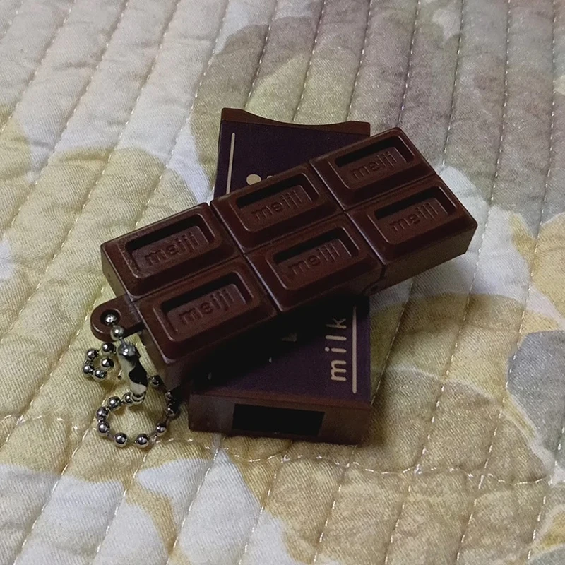 Hot Simulated Meiji Chocolate Fidget Toy Bendy Snap-And-Play Stress Relief JP Style Keychain Pendant Funny Gift Creative Gadgets image 5