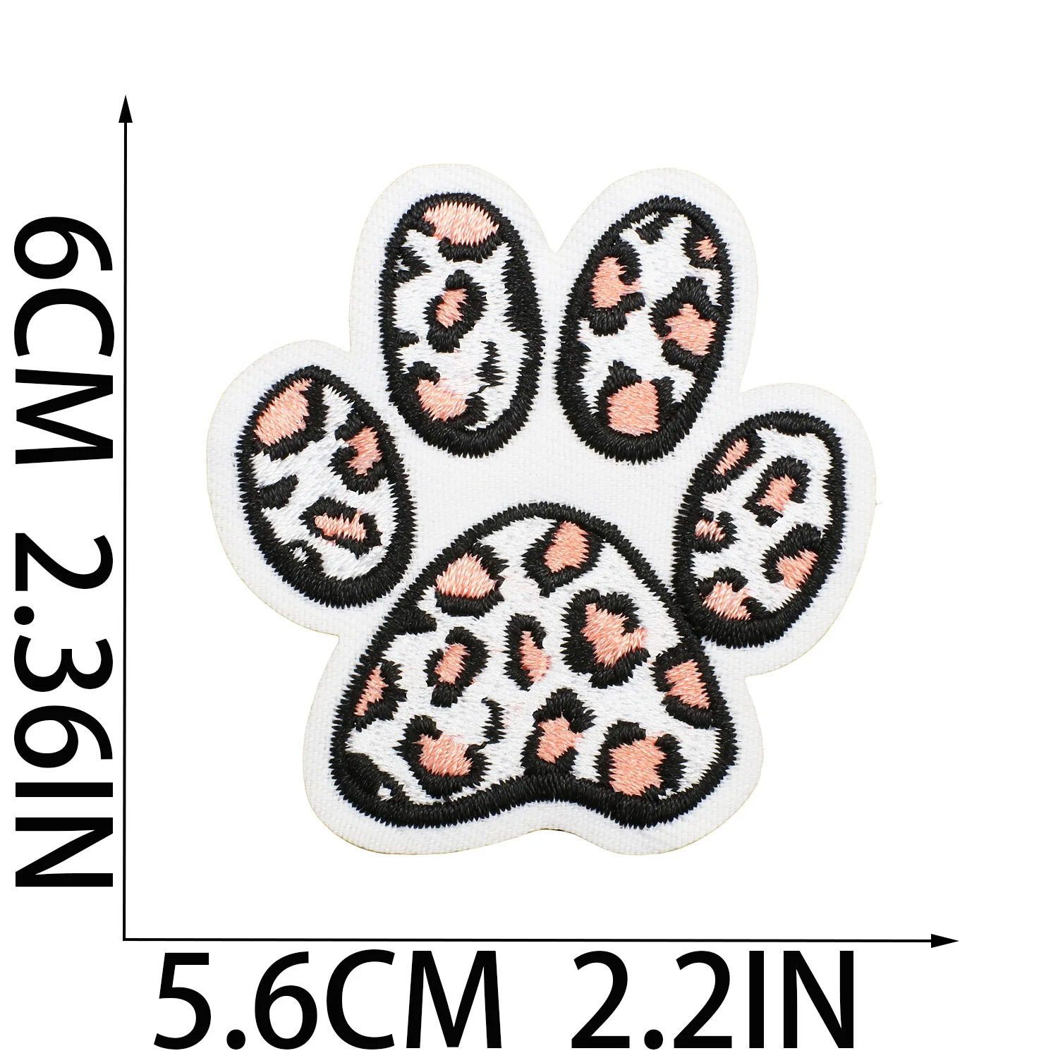 Dog Paw Embroidered Patches Iron On Patches Girls Boys Clothes Stickers Sewing Backpack Cute Cat Claw Badge Accessories