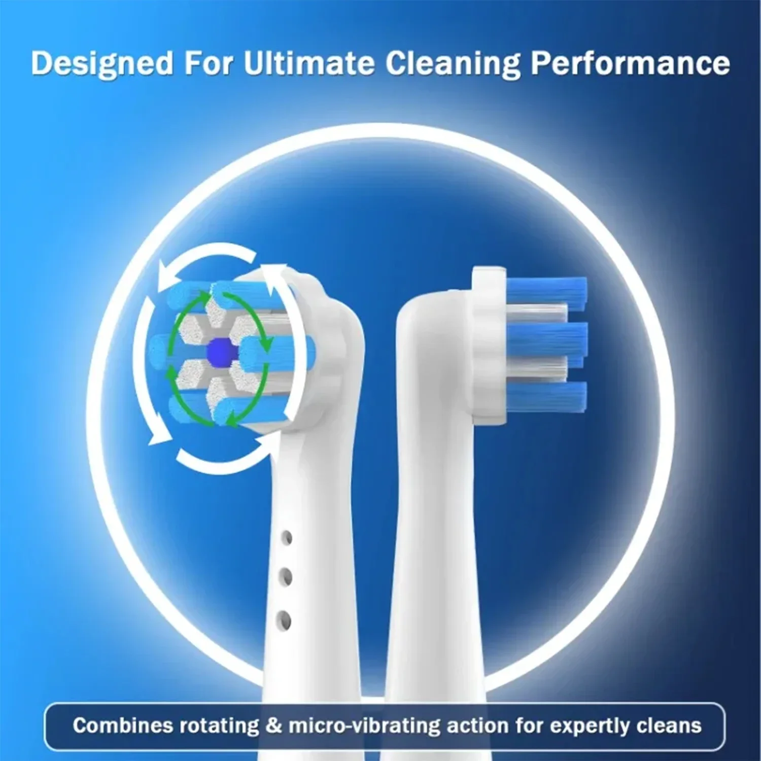 رؤوس فرشاة بديلة متوافقة مع فرشاة الأسنان الكهربائية من سلسلة Oral-B iO 3/4/5/6/7/8/9/10 Oclean x pro one Soocas ex