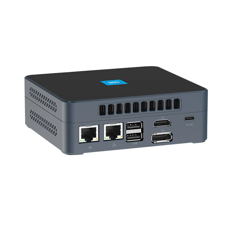 ホームオフィス用ミニPC Intel N200プロセッサー DDR5 M.2 NVMe SSD WiFi6 Windows11 2x イーサネット USB3.2 Type-C HDMI2.1 DP 4Kディスプレイ対応