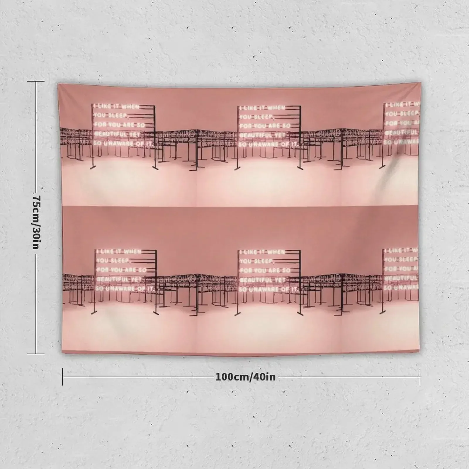 THE 1975 - I like it when you sleep for you are so beautiful yet so unaware of it. Tapestry Cute Decor Tapestry