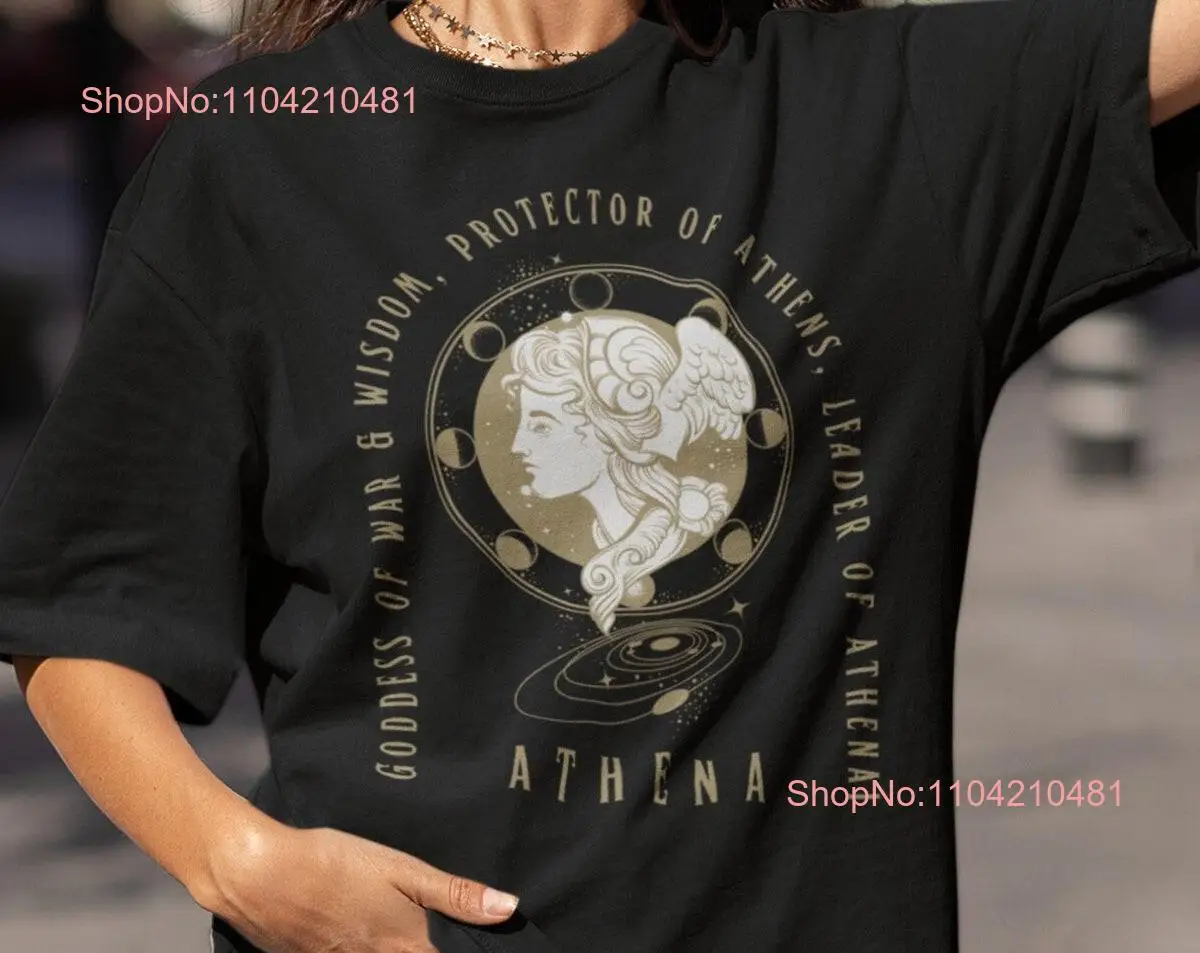 Athena Greek Mythology T Shirt Fairy Grunge s Light Academia Clothing Bookish Merch Dark Gods Crewneck Witchy Top