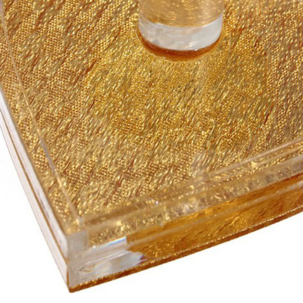 

1pc Heart Shaped Art Pen Holder Golden Transparent Portable Durable Stand For Uv Gel Brushes Tools Organizer Brush Tool Stand