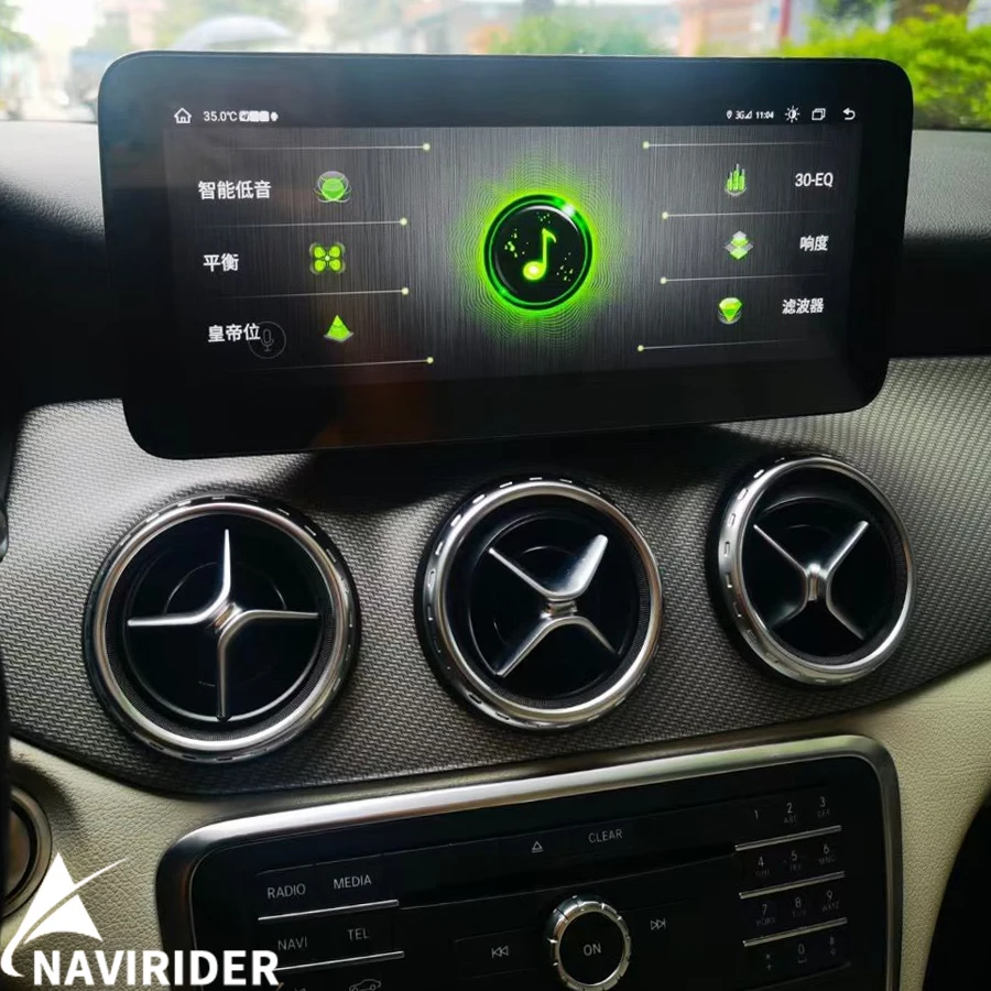 Android 15 10.25'' Carplay Car Radio Video For Mercedes Benz A W176 CLA C117 X117 GLA X156 2013-2018 DSP GPS Multimedia Player