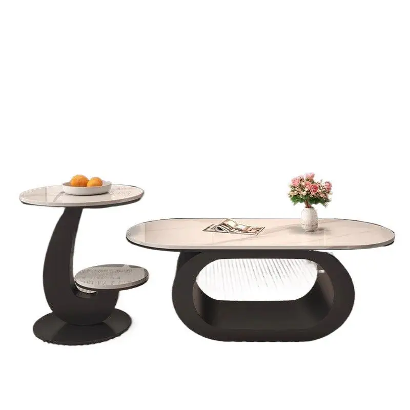 

Minimalist, slate, oval, coffee table, living room, home, minimalist, modern