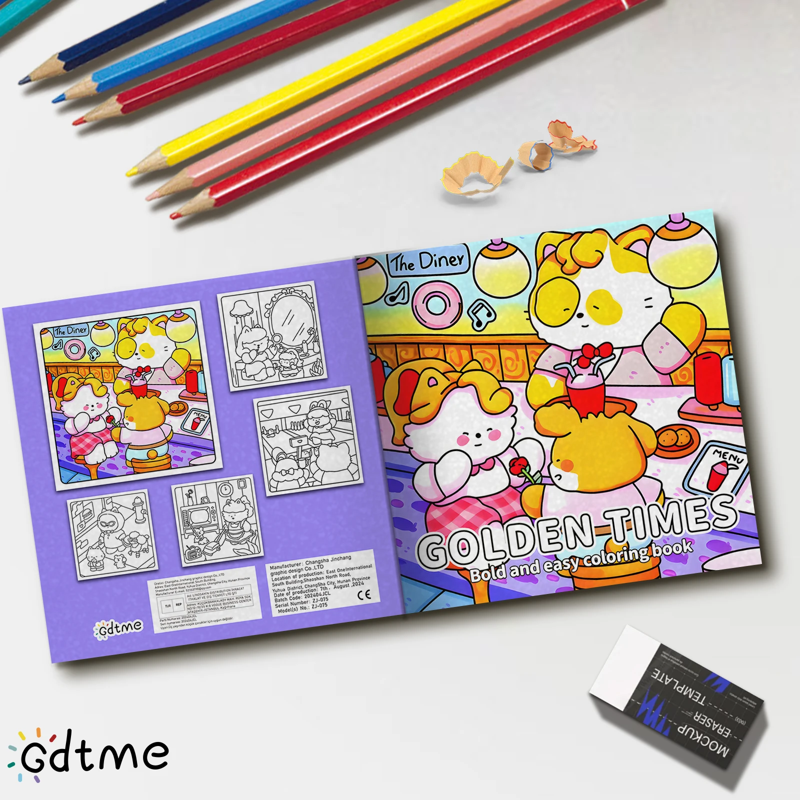 GOLDEN TIMES kleurboek voor volwassenen en tieners met schattige, gezellige dagelijkse activiteiten voor ontspanning (gemellige ruimtes kleuren)