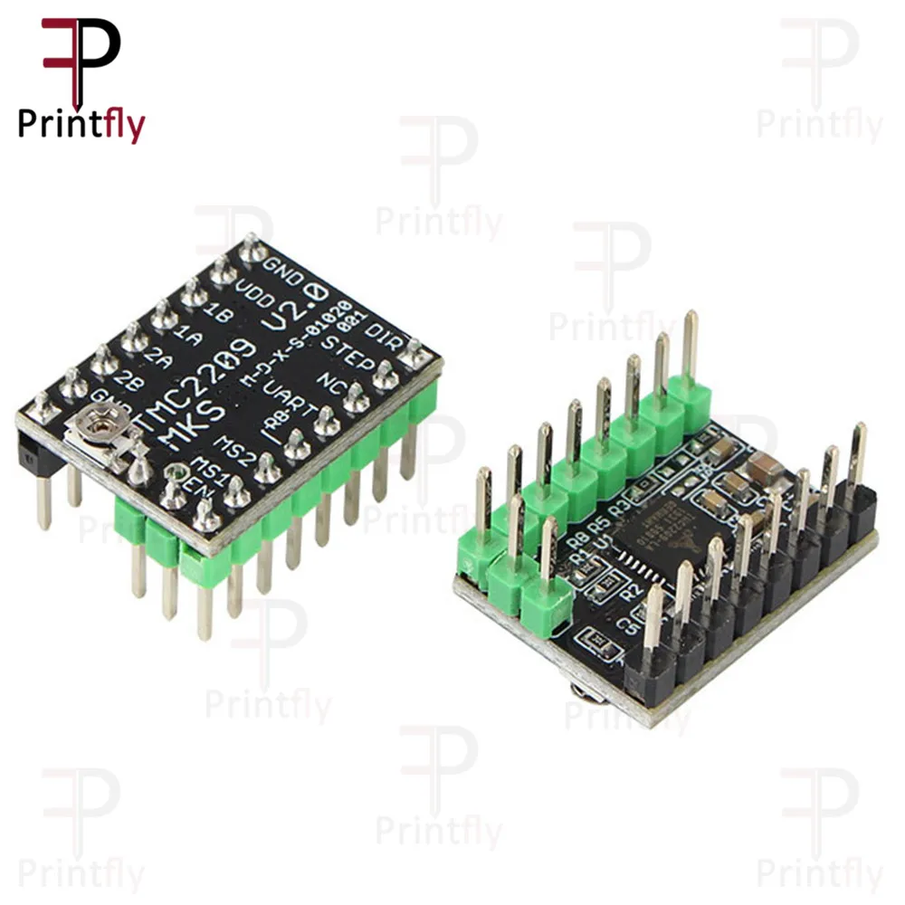 Printfly-accesorios para impresora 3D TMC2209, motor paso a paso, ultra silencioso, alta corriente, modo UART, 256, división