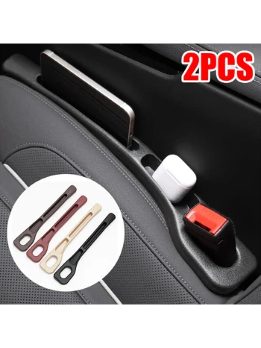 2Pcs Car Seat Gap Filler Universal PU Anti-Drop Seat Gap Plug Strip Auto Interior Accessories 4 Colors for Most Cars