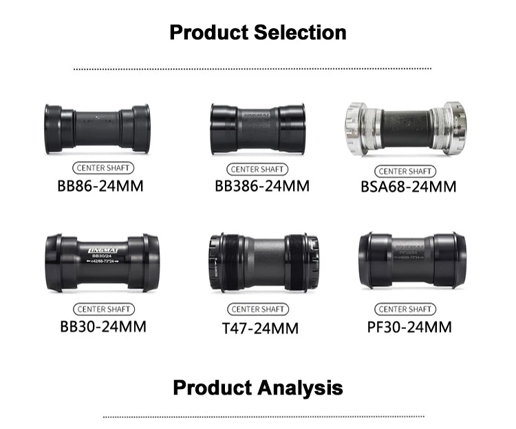 Senicx gr4-ボトムブラケット170mm,30-46t,bb 24mm,クランク付き
