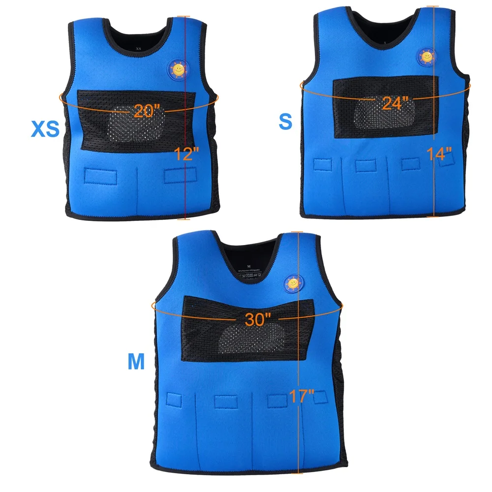 Children's Weighted Vest Adjustable Weight Sensory Vest Autism Aid for Children Boys and Girls