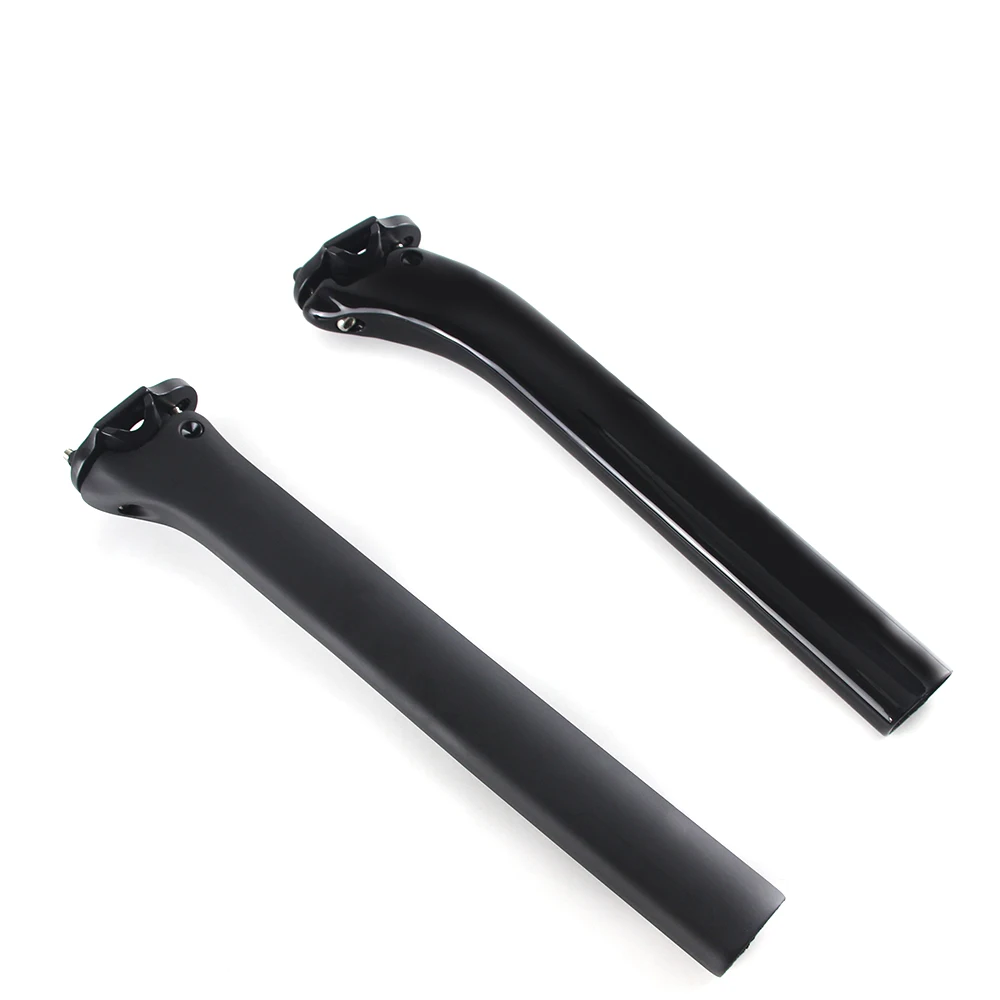 Road Bike Seat Post, Bicycle Parts, Carbon Fiber, UD, Glossy or Matte, Offset 0, 25 Degree, 350mm, F12