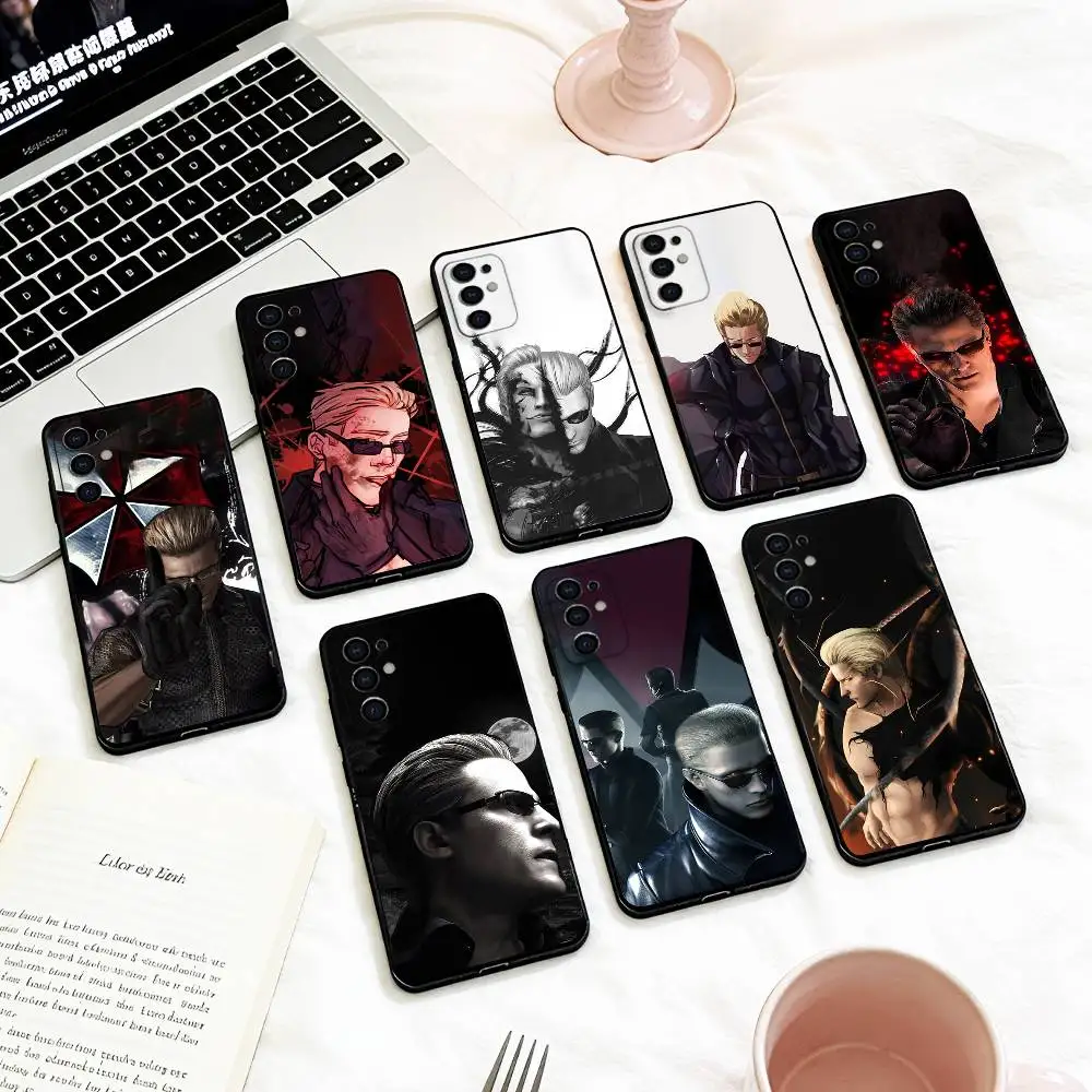 COOL A-Albert W-Wesker  Phone Case For Samsung S 25,24,23,22,30,21,10,9,Ultra,Plus,Lite,FE,4,5 G Soft Black Case