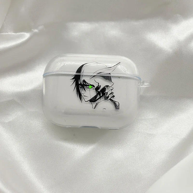 Anime Ulquiorra Cifer Transparente TPU-Hülle für Airpods Pro 2 1 3, weiche Silikonhülle, Air Pods 4 1/2/3 Kopfhörerabdeckung – Detail 2