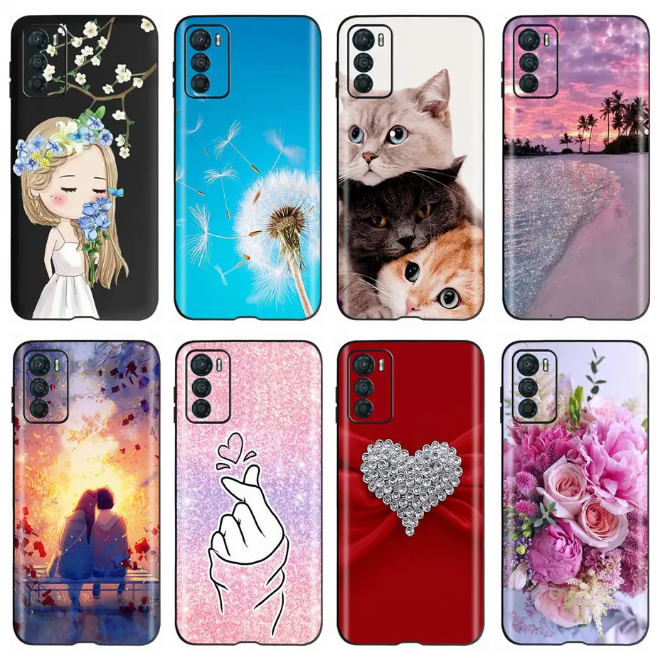 For Motorola Moto G42 Case Cute Cartoon Painted Cover Soft Silicone TPU Phone Case For Motorola G42 Moto G 42 MotoG42 Back Cover